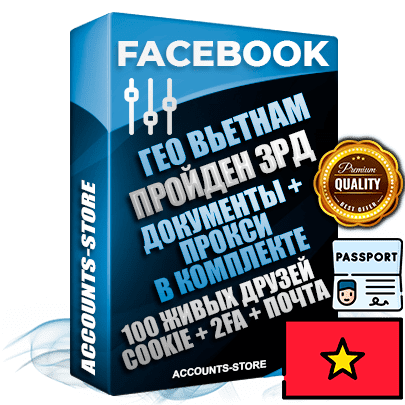 Профессиональные Вьетнамские соц. аккаунты Facebook ручной регистрации и фарма с высоким трастом — Пройден Запрет Рекламной Деятельности + Документы для восстановления в комплекте + 100 Живых активных друзей + Прокси, привязана Почта (Поставляется в комплекте) + Cookie JSON для безопасного импорта и входа на аккаунт + Токен EAAB + Двухфакторная аутентификация + User Agent (Фарм + Выдержка до 2 лет + АНТИБАН + Прогон по IP). Прогрев браузерного профиля и регистрация на сторонних ресурсах. Интересы вне ФБ. Взаимодействия с рекламой. В комплекте безлимитный выделенный IpV4 прокси сервер