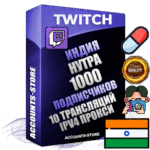 Профессиональные Индийские соц. аккаунты Twitch с мощным оформлением под тематику НУТРА (Красота и здоровье) ручной регистрации и фарма с высоким трастом репутацией и 10 Трансляциями тематики НУТРА (Красота и здоровье) — 1000 живых активных подписчиков для Рекламы и Продвижения Дополнительный Прогон по ГЕО IP Индия из разных локаций привязана Почта (Поставляется в комплекте) + User Agent (Фарм + Выдержка + АНТИБАН + Прогон по IP) Поддержка работы с под VPN. Идеально подходят под любые проекты и схемы заработка. В комплекте безлимитный выделенный IpV4 прокси сервер