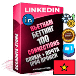 Профессиональные Вьетнамские соц. аккаунты Linkedin с мощным оформлением под тематику БЕТТИНГ (Ставки на спорт) ручной регистрации и фарма с высоким трастом фото и бизнес активностью  — 100 живых Connections для Рекламы Продвижения и привлечения огромного рекламного и делового трафика Дополнительный Прогон по ГЕО IP Вьетнам из разных локаций привязана Почта (Поставляется в комплекте) + User Agent (Фарм + Выдержка + АНТИБАН + Прогон по IP) Поддержка работы с под VPN. Идеально подходят под любые проекты и схемы заработка. В комплекте безлимитный выделенный IpV4 прокси сервер