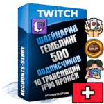 Профессиональные Швейцарские соц. аккаунты Twitch с мощным оформлением под тематику ГЕМБЛИНГ (Азартные игры) ручной регистрации и фарма с высоким трастом репутацией и 10 Трансляциями тематики ГЕМБЛИНГ (Азартные игры) — 500 живых активных подписчиков для Рекламы и Продвижения Дополнительный Прогон по ГЕО IP Швейцария из разных локаций привязана Почта (Поставляется в комплекте) + User Agent (Фарм + Выдержка + АНТИБАН + Прогон по IP) Поддержка работы с под VPN. Идеально подходят под любые проекты и схемы заработка. В комплекте безлимитный выделенный IpV4 прокси сервер