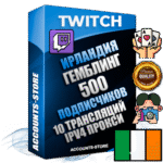 Профессиональные Ирландские соц. аккаунты Twitch с мощным оформлением под тематику ГЕМБЛИНГ (Азартные игры) ручной регистрации и фарма с высоким трастом репутацией и 10 Трансляциями тематики ГЕМБЛИНГ (Азартные игры) — 500 живых активных подписчиков для Рекламы и Продвижения Дополнительный Прогон по ГЕО IP Ирландия из разных локаций привязана Почта (Поставляется в комплекте) + User Agent (Фарм + Выдержка + АНТИБАН + Прогон по IP) Поддержка работы с под VPN. Идеально подходят под любые проекты и схемы заработка. В комплекте безлимитный выделенный IpV4 прокси сервер