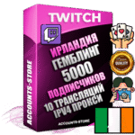 Профессиональные Ирландские соц. аккаунты Twitch с мощным оформлением под тематику ГЕМБЛИНГ (Азартные игры) ручной регистрации и фарма с высоким трастом репутацией и 10 Трансляциями тематики ГЕМБЛИНГ (Азартные игры) — 5000 живых активных подписчиков для Рекламы и Продвижения Дополнительный Прогон по ГЕО IP Ирландия из разных локаций привязана Почта (Поставляется в комплекте) + User Agent (Фарм + Выдержка + АНТИБАН + Прогон по IP) Поддержка работы с под VPN. Идеально подходят под любые проекты и схемы заработка. В комплекте безлимитный выделенный IpV4 прокси сервер