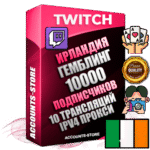 Профессиональные Ирландские соц. аккаунты Twitch с мощным оформлением под тематику ГЕМБЛИНГ (Азартные игры) ручной регистрации и фарма с высоким трастом репутацией и 10 Трансляциями тематики ГЕМБЛИНГ (Азартные игры) — 10000 живых активных подписчиков для Рекламы и Продвижения Дополнительный Прогон по ГЕО IP Ирландия из разных локаций привязана Почта (Поставляется в комплекте) + User Agent (Фарм + Выдержка + АНТИБАН + Прогон по IP) Поддержка работы с под VPN. Идеально подходят под любые проекты и схемы заработка. В комплекте безлимитный выделенный IpV4 прокси сервер