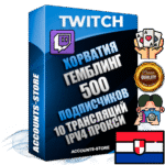 Профессиональные Хорватские соц. аккаунты Twitch с мощным оформлением под тематику ГЕМБЛИНГ (Азартные игры) ручной регистрации и фарма с высоким трастом репутацией и 10 Трансляциями тематики ГЕМБЛИНГ (Азартные игры) — 500 живых активных подписчиков для Рекламы и Продвижения Дополнительный Прогон по ГЕО IP Хорватия из разных локаций привязана Почта (Поставляется в комплекте) + User Agent (Фарм + Выдержка + АНТИБАН + Прогон по IP) Поддержка работы с под VPN. Идеально подходят под любые проекты и схемы заработка. В комплекте безлимитный выделенный IpV4 прокси сервер