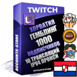 Профессиональные Хорватские соц. аккаунты Twitch с мощным оформлением под тематику ГЕМБЛИНГ (Азартные игры) ручной регистрации и фарма с высоким трастом репутацией и 10 Трансляциями тематики ГЕМБЛИНГ (Азартные игры) — 1000 живых активных подписчиков для Рекламы и Продвижения Дополнительный Прогон по ГЕО IP Хорватия из разных локаций привязана Почта (Поставляется в комплекте) + User Agent (Фарм + Выдержка + АНТИБАН + Прогон по IP) Поддержка работы с под VPN. Идеально подходят под любые проекты и схемы заработка. В комплекте безлимитный выделенный IpV4 прокси сервер