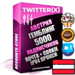 Профессиональные Австрийские соц. аккаунты X (Twitter) с мощным оформлением под тематику ГЕМБЛИНГ (Азартные игры) ручной регистрации и фарма с высоким трастом фото и твитами — 5000 живых активных подписчиков для Рекламы и Продвижения 2009 — 2014 год регистрации привязана Почта (Поставляется в комплекте) + Cookie JSON для безопасного импорта и входа на аккаунт + User Agent (Фарм + Выдержка + АНТИБАН + Прогон по IP) Превосходно держат и отливают рекламу. Поддержка работы с под VPN. Идеально подходят под любые крипто проекты и схемы заработка. В комплекте безлимитный выделенный IpV4 прокси сервер