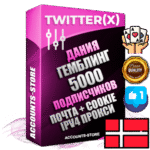Профессиональные Датские соц. аккаунты X (Twitter) с мощным оформлением под тематику ГЕМБЛИНГ (Азартные игры) ручной регистрации и фарма с высоким трастом фото и твитами — 5000 живых активных подписчиков для Рекламы и Продвижения 2009 — 2014 год регистрации привязана Почта (Поставляется в комплекте) + Cookie JSON для безопасного импорта и входа на аккаунт + User Agent (Фарм + Выдержка + АНТИБАН + Прогон по IP) Превосходно держат и отливают рекламу. Поддержка работы с под VPN. Идеально подходят под любые крипто проекты и схемы заработка. В комплекте безлимитный выделенный IpV4 прокси сервер