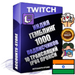 Профессиональные Индийские соц. аккаунты Twitch с мощным оформлением под тематику ГЕМБЛИНГ (Азартные игры) ручной регистрации и фарма с высоким трастом репутацией и 10 Трансляциями тематики ГЕМБЛИНГ (Азартные игры) — 1000 живых активных подписчиков для Рекламы и Продвижения Дополнительный Прогон по ГЕО IP Индия из разных локаций привязана Почта (Поставляется в комплекте) + User Agent (Фарм + Выдержка + АНТИБАН + Прогон по IP) Поддержка работы с под VPN. Идеально подходят под любые проекты и схемы заработка. В комплекте безлимитный выделенный IpV4 прокси сервер