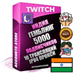 Профессиональные Индийские соц. аккаунты Twitch с мощным оформлением под тематику ГЕМБЛИНГ (Азартные игры) ручной регистрации и фарма с высоким трастом репутацией и 10 Трансляциями тематики ГЕМБЛИНГ (Азартные игры) — 5000 живых активных подписчиков для Рекламы и Продвижения Дополнительный Прогон по ГЕО IP Индия из разных локаций привязана Почта (Поставляется в комплекте) + User Agent (Фарм + Выдержка + АНТИБАН + Прогон по IP) Поддержка работы с под VPN. Идеально подходят под любые проекты и схемы заработка. В комплекте безлимитный выделенный IpV4 прокси сервер