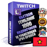 Профессиональные Вьетнамские соц. аккаунты Twitch с мощным оформлением под тематику ГЕМБЛИНГ (Азартные игры) ручной регистрации и фарма с высоким трастом репутацией и 10 Трансляциями тематики ГЕМБЛИНГ (Азартные игры) — 1000 живых активных подписчиков для Рекламы и Продвижения Дополнительный Прогон по ГЕО IP Вьетнам из разных локаций привязана Почта (Поставляется в комплекте) + User Agent (Фарм + Выдержка + АНТИБАН + Прогон по IP) Поддержка работы с под VPN. Идеально подходят под любые проекты и схемы заработка. В комплекте безлимитный выделенный IpV4 прокси сервер