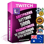 Профессиональные Австралийские соц. аккаунты Twitch с мощным оформлением под тематику БЕТТИНГ (Ставки на спорт) ручной регистрации и фарма с высоким трастом репутацией и 10 Трансляциями тематики БЕТТИНГ (Ставки на спорт) — 5000 живых активных подписчиков для Рекламы и Продвижения Дополнительный Прогон по ГЕО IP Австралия из разных локаций привязана Почта (Поставляется в комплекте) + User Agent (Фарм + Выдержка + АНТИБАН + Прогон по IP) Поддержка работы с под VPN. Идеально подходят под любые проекты и схемы заработка. В комплекте безлимитный выделенный IpV4 прокси сервер