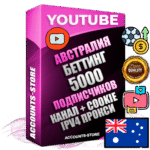 Профессиональные Австралийские Трастовые соц. аккаунты Youtube 2015 — 2023 года регистрации с тематическим старым (2015 — 2023 Год) каналом с мощным оформлением под тематику БЕТТИНГ (Ставки на спорт) — 5000 подписчиков из наших баз без отписок со временем для Рекламы Монетизации и создания первичного имиджа активного и раскрученного аккаунта Подтвержденная Gmail почта в комплекте + Резервная почта на случай восстановления + Фарм + АНТИБАН + Прогон по IP. Идеально подходят под любые проекты и схемы заработка. Прогреты и адаптированы для работы с любой точки мира с возможностью смены ГЕО и названия канала. В комплекте безлимитный выделенный IpV4 прокси сервер