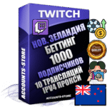 Профессиональные Новозеландские соц. аккаунты Twitch с мощным оформлением под тематику БЕТТИНГ (Ставки на спорт) ручной регистрации и фарма с высоким трастом репутацией и 10 Трансляциями тематики БЕТТИНГ (Ставки на спорт) — 1000 живых активных подписчиков для Рекламы и Продвижения Дополнительный Прогон по ГЕО IP Новая Зеландия из разных локаций привязана Почта (Поставляется в комплекте) + User Agent (Фарм + Выдержка + АНТИБАН + Прогон по IP) Поддержка работы с под VPN. Идеально подходят под любые проекты и схемы заработка. В комплекте безлимитный выделенный IpV4 прокси сервер