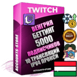 Профессиональные Венгерские соц. аккаунты Twitch с мощным оформлением под тематику БЕТТИНГ (Ставки на спорт) ручной регистрации и фарма с высоким трастом репутацией и 10 Трансляциями тематики БЕТТИНГ (Ставки на спорт) — 5000 живых активных подписчиков для Рекламы и Продвижения Дополнительный Прогон по ГЕО IP Венгрия из разных локаций привязана Почта (Поставляется в комплекте) + User Agent (Фарм + Выдержка + АНТИБАН + Прогон по IP) Поддержка работы с под VPN. Идеально подходят под любые проекты и схемы заработка. В комплекте безлимитный выделенный IpV4 прокси сервер