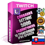 Профессиональные Словацкие соц. аккаунты Twitch с мощным оформлением под тематику БЕТТИНГ (Ставки на спорт) ручной регистрации и фарма с высоким трастом репутацией и 10 Трансляциями тематики БЕТТИНГ (Ставки на спорт) — 5000 живых активных подписчиков для Рекламы и Продвижения Дополнительный Прогон по ГЕО IP Словакия из разных локаций привязана Почта (Поставляется в комплекте) + User Agent (Фарм + Выдержка + АНТИБАН + Прогон по IP) Поддержка работы с под VPN. Идеально подходят под любые проекты и схемы заработка. В комплекте безлимитный выделенный IpV4 прокси сервер