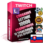 Профессиональные Словацкие соц. аккаунты Twitch с мощным оформлением под тематику БЕТТИНГ (Ставки на спорт) ручной регистрации и фарма с высоким трастом репутацией и 10 Трансляциями тематики БЕТТИНГ (Ставки на спорт) — 10000 живых активных подписчиков для Рекламы и Продвижения Дополнительный Прогон по ГЕО IP Словакия из разных локаций привязана Почта (Поставляется в комплекте) + User Agent (Фарм + Выдержка + АНТИБАН + Прогон по IP) Поддержка работы с под VPN. Идеально подходят под любые проекты и схемы заработка. В комплекте безлимитный выделенный IpV4 прокси сервер