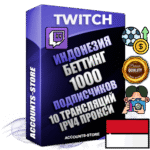 Профессиональные Индонезийские соц. аккаунты Twitch с мощным оформлением под тематику БЕТТИНГ (Ставки на спорт) ручной регистрации и фарма с высоким трастом репутацией и 10 Трансляциями тематики БЕТТИНГ (Ставки на спорт) — 1000 живых активных подписчиков для Рекламы и Продвижения Дополнительный Прогон по ГЕО IP Индонезия из разных локаций привязана Почта (Поставляется в комплекте) + User Agent (Фарм + Выдержка + АНТИБАН + Прогон по IP) Поддержка работы с под VPN. Идеально подходят под любые проекты и схемы заработка. В комплекте безлимитный выделенный IpV4 прокси сервер