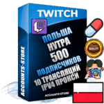 Профессиональные Польские соц. аккаунты Twitch с мощным оформлением под тематику НУТРА (Красота и здоровье) ручной регистрации и фарма с высоким трастом репутацией и 10 Трансляциями тематики НУТРА (Красота и здоровье) — 500 живых активных подписчиков для Рекламы и Продвижения Дополнительный Прогон по ГЕО IP Польша из разных локаций привязана Почта (Поставляется в комплекте) + User Agent (Фарм + Выдержка + АНТИБАН + Прогон по IP) Поддержка работы с под VPN. Идеально подходят под любые проекты и схемы заработка. В комплекте безлимитный выделенный IpV4 прокси сервер