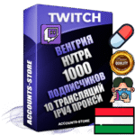 Профессиональные Венгерские соц. аккаунты Twitch с мощным оформлением под тематику НУТРА (Красота и здоровье) ручной регистрации и фарма с высоким трастом репутацией и 10 Трансляциями тематики НУТРА (Красота и здоровье) — 1000 живых активных подписчиков для Рекламы и Продвижения Дополнительный Прогон по ГЕО IP Венгрия из разных локаций привязана Почта (Поставляется в комплекте) + User Agent (Фарм + Выдержка + АНТИБАН + Прогон по IP) Поддержка работы с под VPN. Идеально подходят под любые проекты и схемы заработка. В комплекте безлимитный выделенный IpV4 прокси сервер