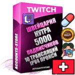 Профессиональные Швейцарские соц. аккаунты Twitch с мощным оформлением под тематику НУТРА (Красота и здоровье) ручной регистрации и фарма с высоким трастом репутацией и 10 Трансляциями тематики НУТРА (Красота и здоровье) — 5000 живых активных подписчиков для Рекламы и Продвижения Дополнительный Прогон по ГЕО IP Швейцария из разных локаций привязана Почта (Поставляется в комплекте) + User Agent (Фарм + Выдержка + АНТИБАН + Прогон по IP) Поддержка работы с под VPN. Идеально подходят под любые проекты и схемы заработка. В комплекте безлимитный выделенный IpV4 прокси сервер