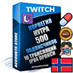 Профессиональные Норвежские соц. аккаунты Twitch с мощным оформлением под тематику НУТРА (Красота и здоровье) ручной регистрации и фарма с высоким трастом репутацией и 10 Трансляциями тематики НУТРА (Красота и здоровье) — 500 живых активных подписчиков для Рекламы и Продвижения Дополнительный Прогон по ГЕО IP Норвегия из разных локаций привязана Почта (Поставляется в комплекте) + User Agent (Фарм + Выдержка + АНТИБАН + Прогон по IP) Поддержка работы с под VPN. Идеально подходят под любые проекты и схемы заработка. В комплекте безлимитный выделенный IpV4 прокси сервер