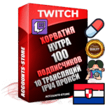 Профессиональные Хорватские соц. аккаунты Twitch с мощным оформлением под тематику НУТРА (Красота и здоровье) ручной регистрации и фарма с высоким трастом репутацией и 10 Трансляциями тематики НУТРА (Красота и здоровье) — 100 живых активных подписчиков для Рекламы и Продвижения Дополнительный Прогон по ГЕО IP Хорватия из разных локаций привязана Почта (Поставляется в комплекте) + User Agent (Фарм + Выдержка + АНТИБАН + Прогон по IP) Поддержка работы с под VPN. Идеально подходят под любые проекты и схемы заработка. В комплекте безлимитный выделенный IpV4 прокси сервер