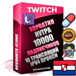 Профессиональные Хорватские соц. аккаунты Twitch с мощным оформлением под тематику НУТРА (Красота и здоровье) ручной регистрации и фарма с высоким трастом репутацией и 10 Трансляциями тематики НУТРА (Красота и здоровье) — 10000 живых активных подписчиков для Рекламы и Продвижения Дополнительный Прогон по ГЕО IP Хорватия из разных локаций привязана Почта (Поставляется в комплекте) + User Agent (Фарм + Выдержка + АНТИБАН + Прогон по IP) Поддержка работы с под VPN. Идеально подходят под любые проекты и схемы заработка. В комплекте безлимитный выделенный IpV4 прокси сервер