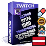 Профессиональные Латвийские соц. аккаунты Twitch с мощным оформлением под тематику НУТРА (Красота и здоровье) ручной регистрации и фарма с высоким трастом репутацией и 10 Трансляциями тематики НУТРА (Красота и здоровье) — 1000 живых активных подписчиков для Рекламы и Продвижения Дополнительный Прогон по ГЕО IP Латвия из разных локаций привязана Почта (Поставляется в комплекте) + User Agent (Фарм + Выдержка + АНТИБАН + Прогон по IP) Поддержка работы с под VPN. Идеально подходят под любые проекты и схемы заработка. В комплекте безлимитный выделенный IpV4 прокси сервер