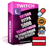 Профессиональные Латвийские соц. аккаунты Twitch с мощным оформлением под тематику НУТРА (Красота и здоровье) ручной регистрации и фарма с высоким трастом репутацией и 10 Трансляциями тематики НУТРА (Красота и здоровье) — 5000 живых активных подписчиков для Рекламы и Продвижения Дополнительный Прогон по ГЕО IP Латвия из разных локаций привязана Почта (Поставляется в комплекте) + User Agent (Фарм + Выдержка + АНТИБАН + Прогон по IP) Поддержка работы с под VPN. Идеально подходят под любые проекты и схемы заработка. В комплекте безлимитный выделенный IpV4 прокси сервер
